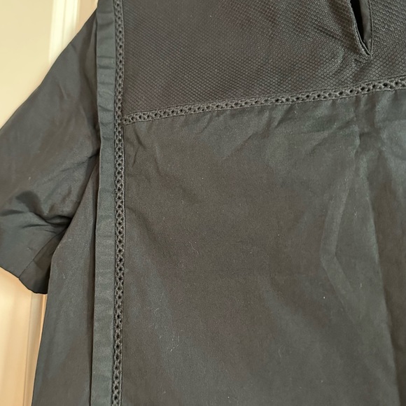 Rag & Bone Alta Cropped Knit Trim Blouse - Picture 7 of 7